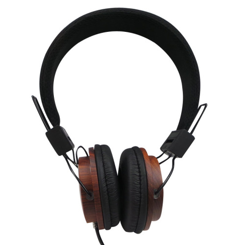 HiFi en bois Headphone au-dessus de l&#39;oreille Ecouteur de basse câblée