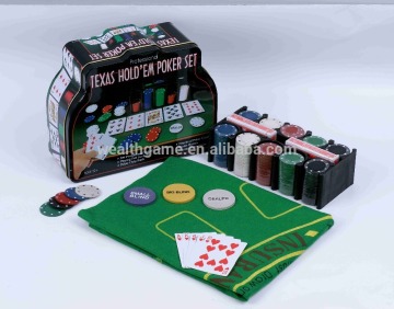 200pcs poker chip set with tin box
