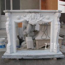 Classic Design Elegant wall insert marble stone fireplace