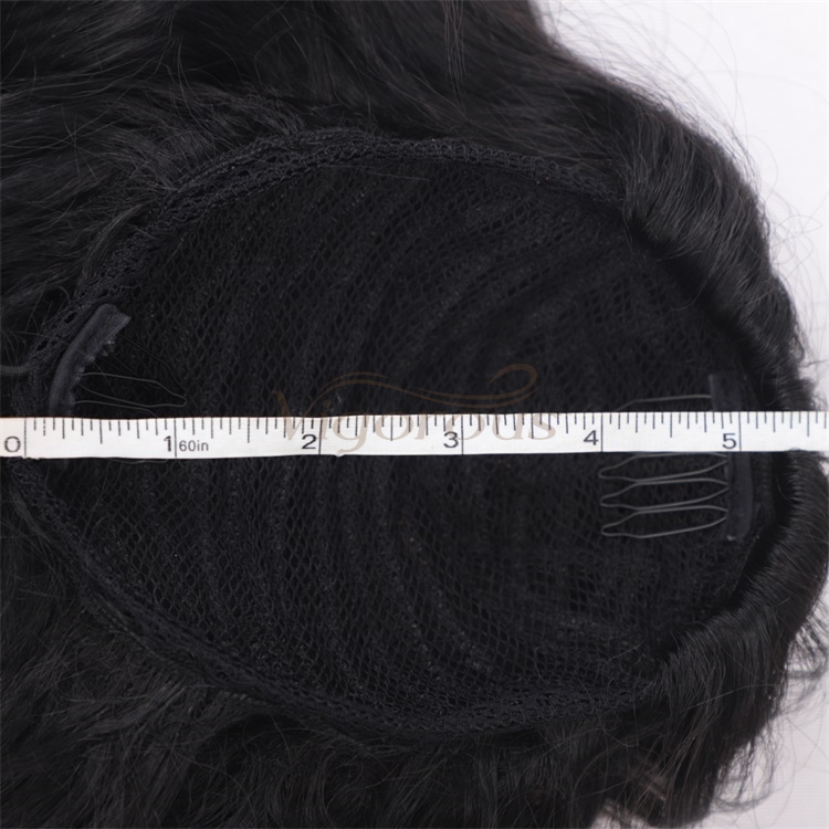 Vigorous Short Curly Ponytail Hair Extension Synthetic Fiber Natural Textured clip in/on Hairpiece for Black Women