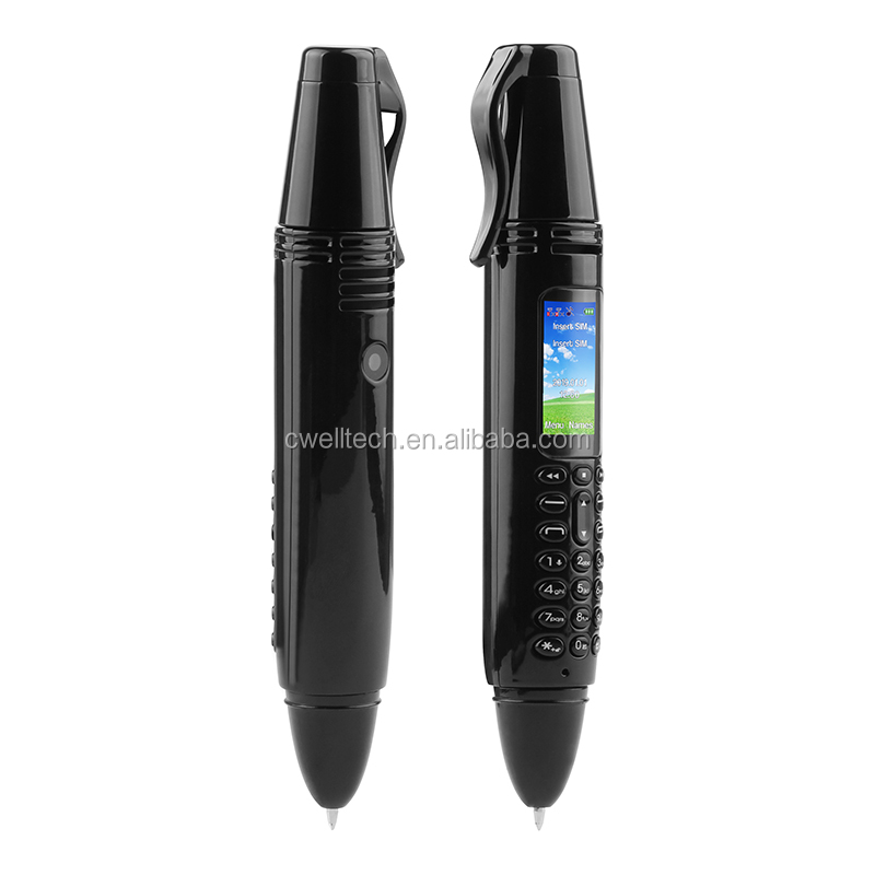 UNIWA AK007 Dual SIM 0.96 Inch Screen BT Dialer Camera and Voice Recorder Magic Voice GSM Pen Shaped Mobile Phone