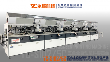 Automatic UV screen printing machine for bottles