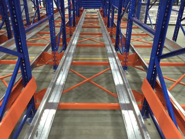 Drive in Shuttle Pallet Storage Shelf for Industrial Warehouse