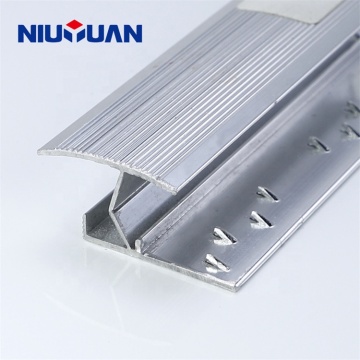 NIUYUAN Chrome Silver Gold Aluminium Carpet Edge Trim with Nail Tacks