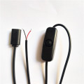 Custom 5V Micro Female Switch -Kabel