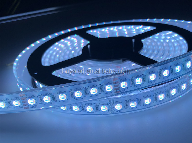 4in1 rgbww Color adjustable LED Strip 5050 96leds 24volt 4 chips RGBW ip68 flexible strip