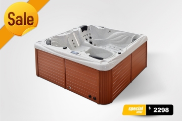 2014 new type luxurious massage outdoor bathtub