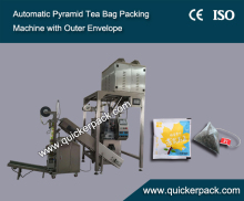 Coca Tea Pyramid Bag Packing Machine with Outer Envelop