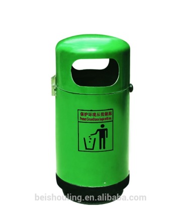 Fiberglass outdoor handmade decorative recycling garbage can