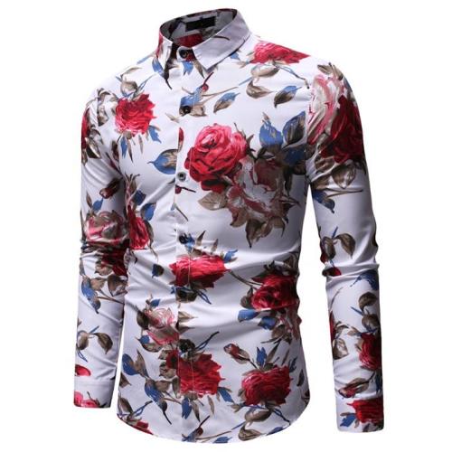 Custom Men's Button Floral Shirt