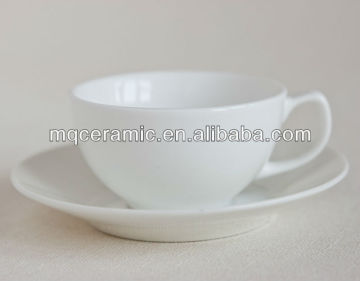 Ceramic cup with saucer