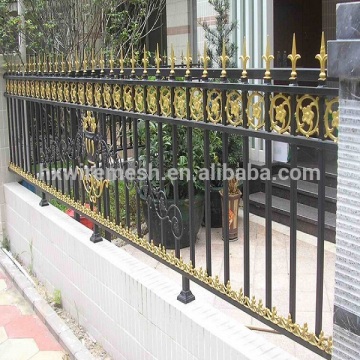 galvanized wrought iron ornamental fence/ ornamental wrought iron security fence