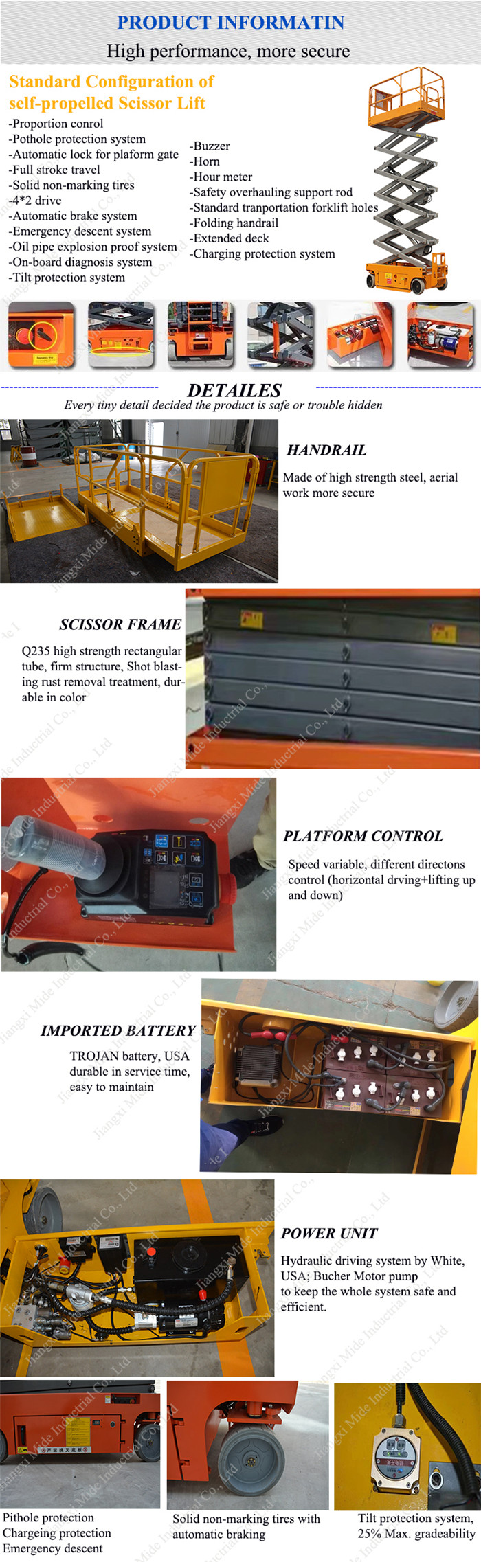 Self-propelled scissor Lift platform