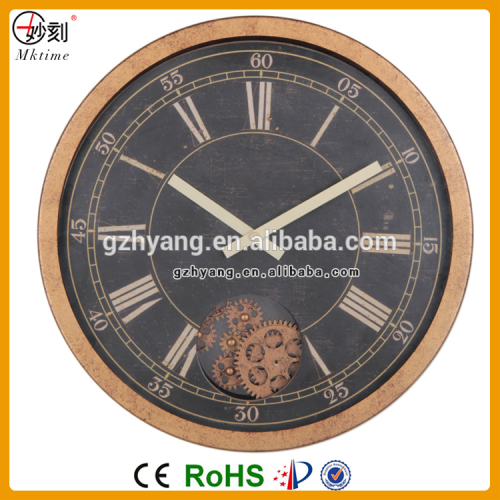 Large Luxury Clock Quartz Big Size Gear Wall Clock for living home/hotel