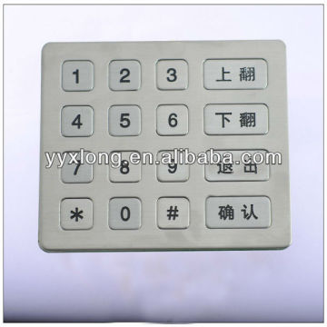 rugged metal keypad intercom with keypad