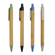 Eco-Friendly Custom Logo Bamboo Pen with Biodegradable Clip