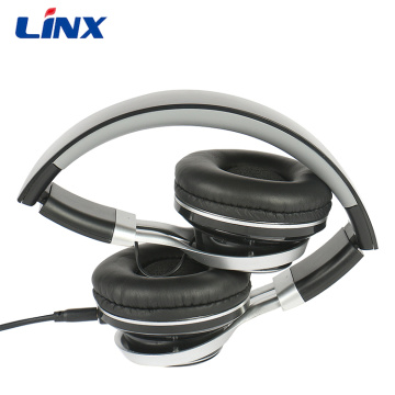 Écouteurs filaires pliables stéréo populaires de 3,5 mm