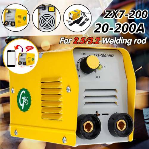 ZX7-200 220V Handheld Mini MMA Electric Stick Welder Insulated Electrode Inverter Arc Force Metal Welding Machine Portable Tool