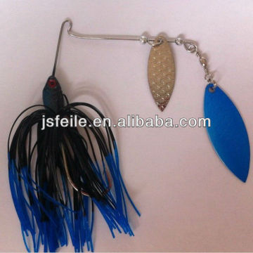 Black lead Spinner Bait skirt jig