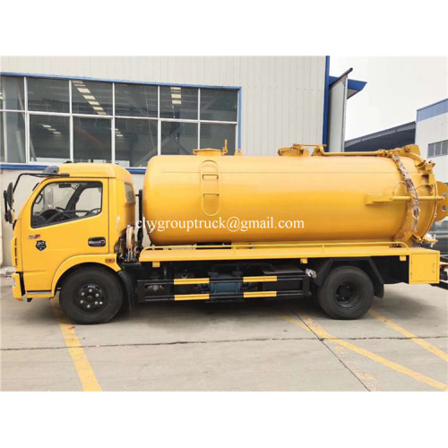 Dongfeng Vacuum Sewage Suction Truck ถังบำบัดน้ำเสียใหม่