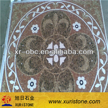 marble flower mosaic pattern