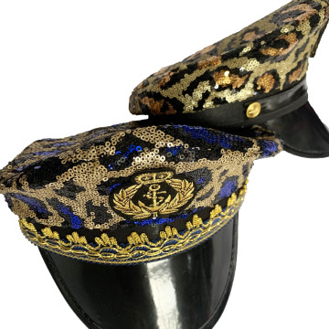 2022 Fashion Vintage Carnival Party Decoration - Sequin Hat for Party Captain
