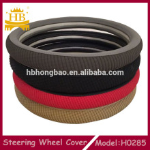 soft lambskin leather car accessories steering wheel cover