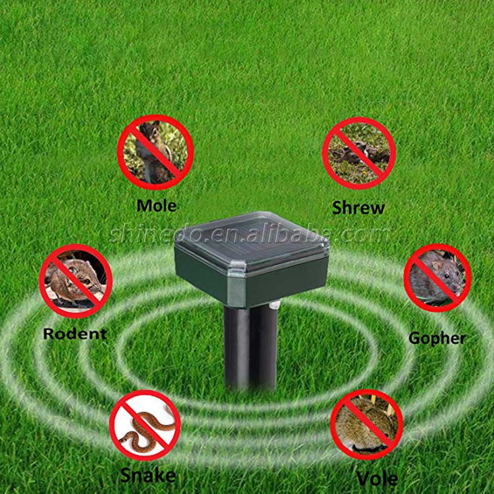 Useful Mole Repellent Solar Power Eco-Friendly Ultrasonic Mole Snake Repellent MouseTrap Repeller