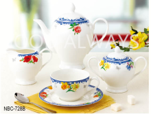 New Bone China Tea Set with design