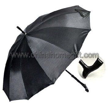 12K Black Straight Umbrella