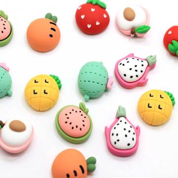 Multi Styles Harz Cartoon Kawaii Fruchtperlen Handwerk für Kinder Diy Art Deco Haarspangen Verschönerung Sammelalbum Herstellung Zubehör