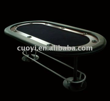 84' high quality texas holdem poker table with stainless legs