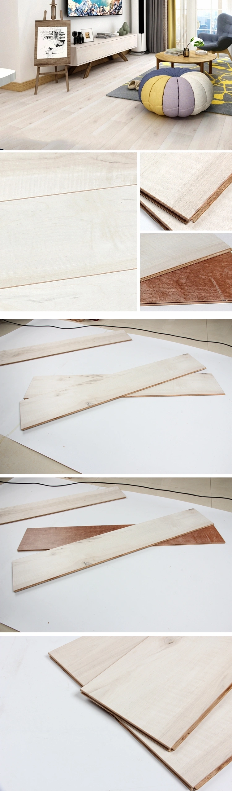 12mm Maple Wood Floor Laminated Flooring Manufacturers China