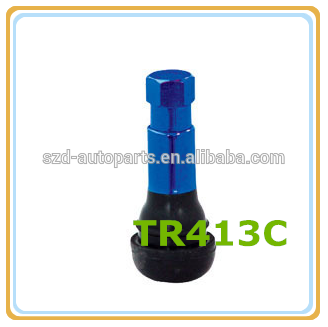 TR413C Color Tubeless Tire Valve/Blue Aluminum Sleeve Tire Valves