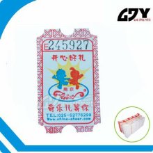 copperplate paper GGY-T-180 custom lottery tickets