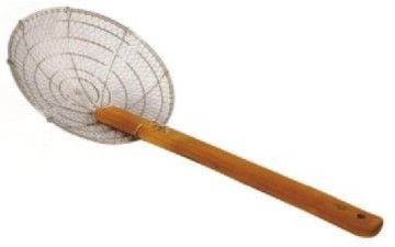 stainless steel wooden handle wire skimmer Chinese style skimmer skimmer spoon