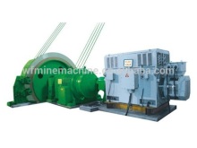 four wire ropes friction type lifting mining winder machine