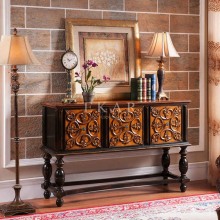 Wholesale Classic Luxury Wooden Carved Console Table
