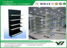 Black Pegboard Panel Supermarket Display Shelving , retail