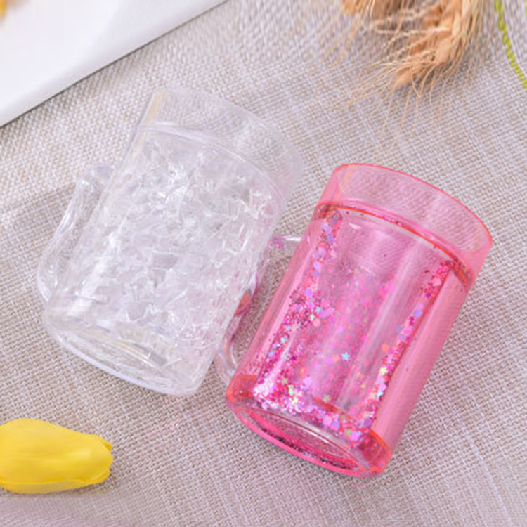 Refreezable 16oz Frosty Gel Mugs With Handle| Double-Wall Insulation for Ice Cold Beer Drinking BPA-Free Freezer Mugs With Gel