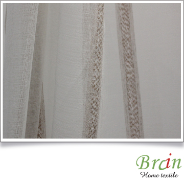 Wholesale wave pattern curtain linen fabric