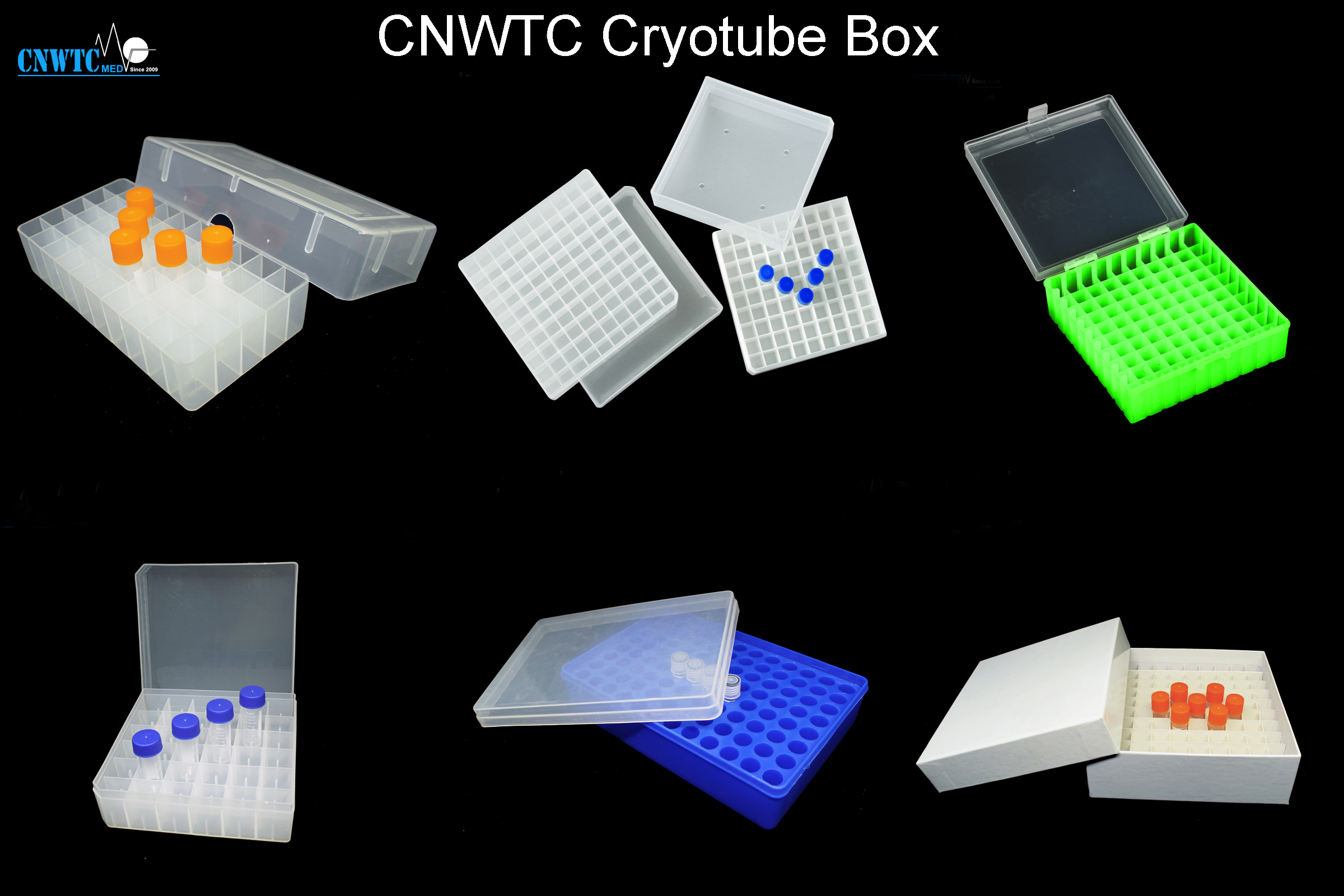 100-well cryo tube paper box