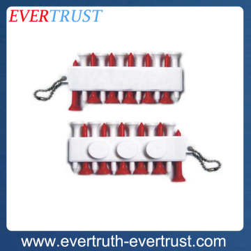 promotional custom plastic golf pin key chain