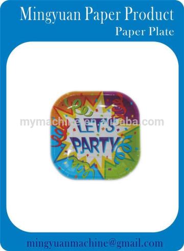decorative party & holiday paper plates