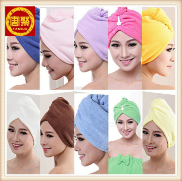 hair drying towel cap