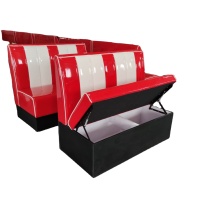 Wholesale Custom Retro American Antique Pink Red Restaurant Diner Booths