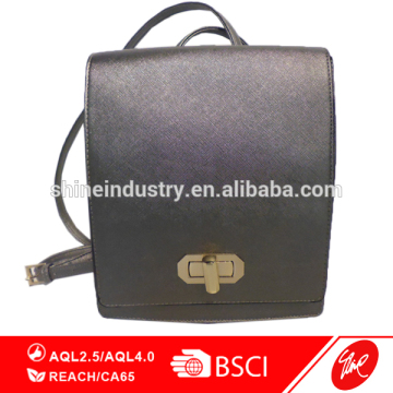 New development Preppy Style hasp PU leather backpack