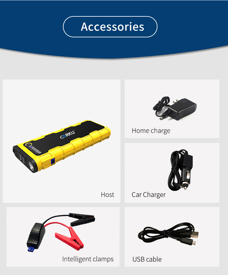 car jumper with air compressor accessory 300 PSI lifting jack accessory portable and good helper for drivers outside.