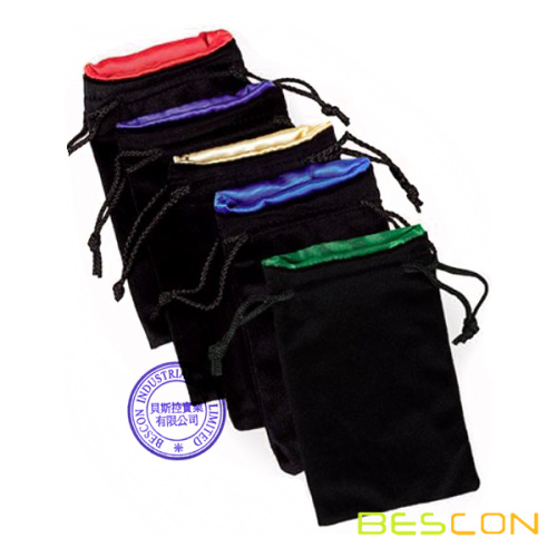 High quality Drawstring Lined Dice Handbags