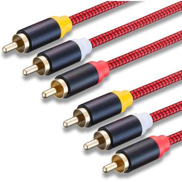 Stereo Audio Cable 24K Gold Plated RCA Cable